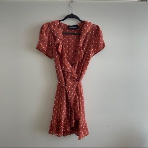 Authentic Realisation Par polka dot Valentina wrap dress